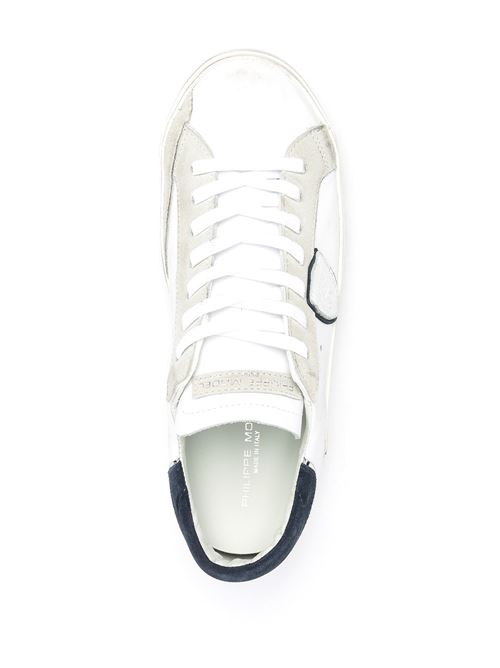 Sneakers uomo basse in pelle bianco/blu PHILIPPE MODEL | PRLUVX22